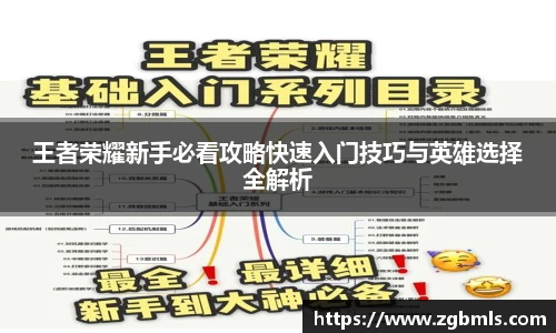 王者荣耀新手必看攻略快速入门技巧与英雄选择全解析